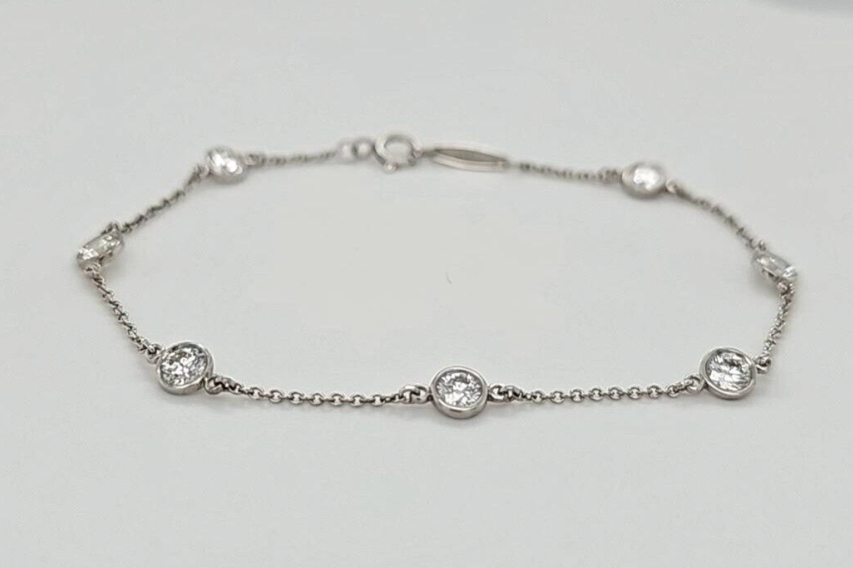 Pre-Owned | Tiffany & Co. Elsa Peretti Diamonds By The Yard Bracelet in Platinum Chloe's Jewellers