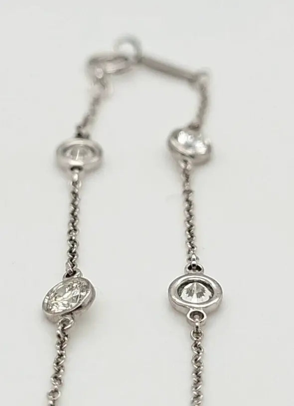 Pre-Owned | Tiffany & Co. Elsa Peretti Diamonds By The Yard Bracelet in Platinum Chloe's Jewellers
