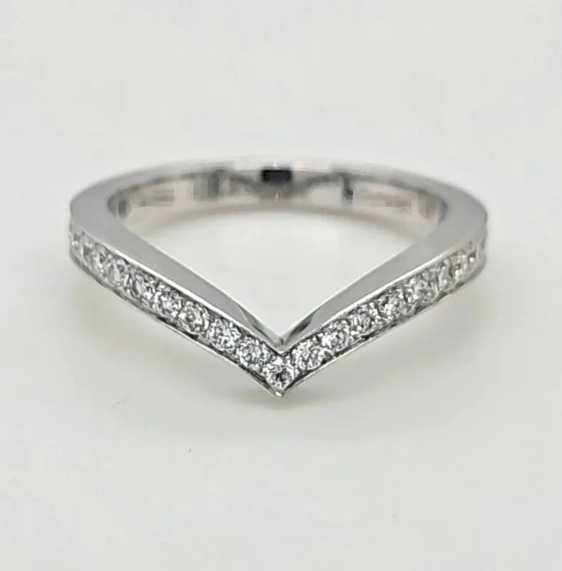 Chaumet Joséphine Aigrette Wedding Band | 18K White Gold | Size 56 Chloe's Jewellers