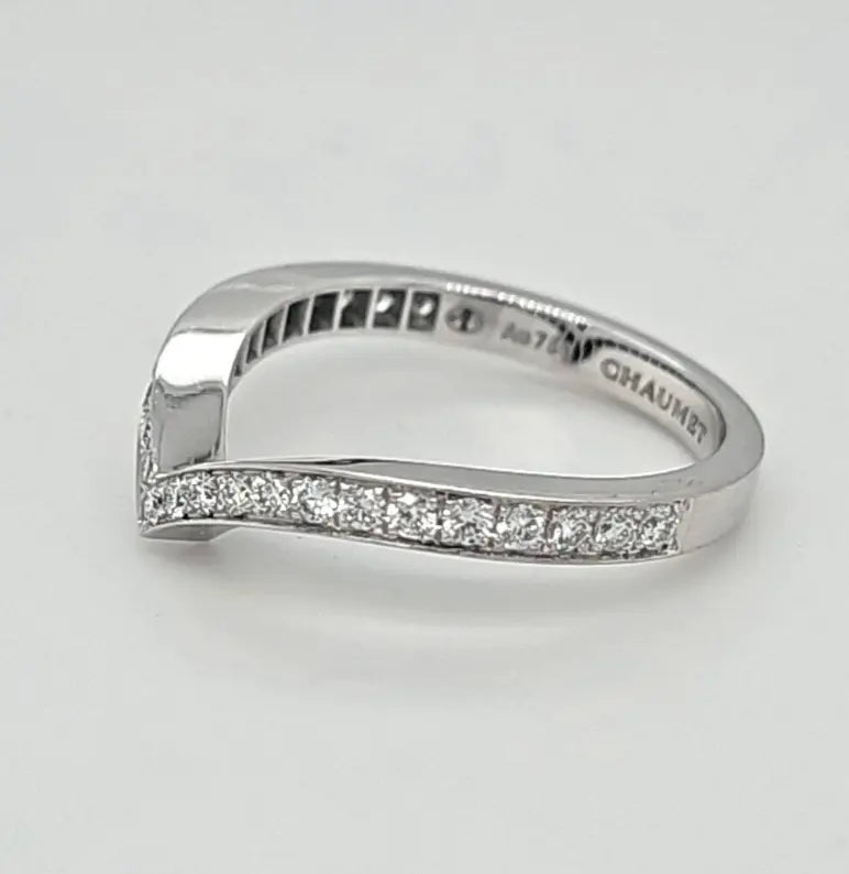 Chaumet Joséphine Aigrette Wedding Band | 18K White Gold | Size 56 Chloe's Jewellers