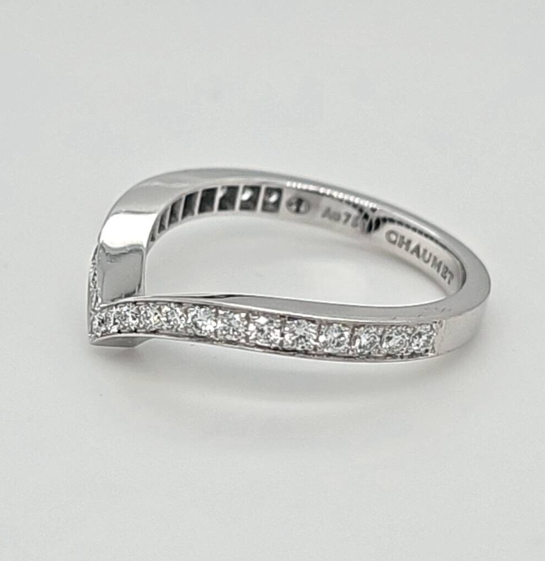Chaumet Joséphine Aigrette Wedding Band | 18K White Gold | Size 56 Chloe's Jewellers