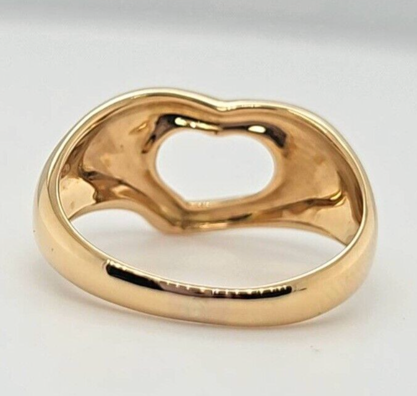 Pre-Owned | Tiffany & Co. Elsa Peretti Open Heart Ring in 18ct Yellow Gold Chloe's Jewellers