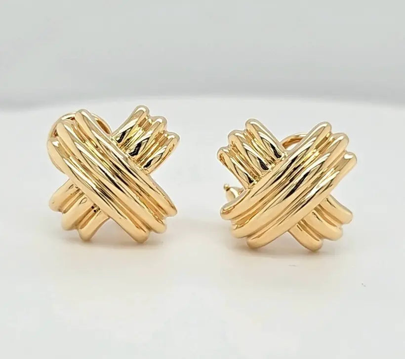 Pre-Owned | Tiffany & Co Signature 'X' Earrings Chloe's Jewellers