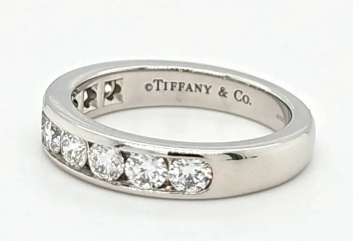 Pre-Owned Tiffany & Co. Diamond Half Eternity Ring in Platinum Chloe's Jewellers