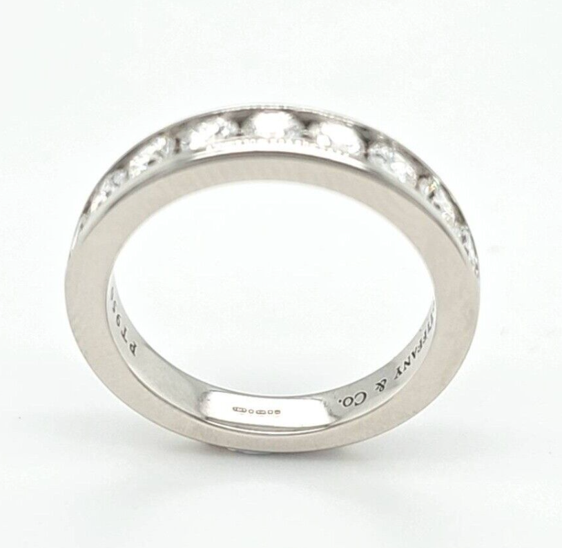 Pre-Owned Tiffany & Co. Diamond Half Eternity Ring in Platinum Chloe's Jewellers