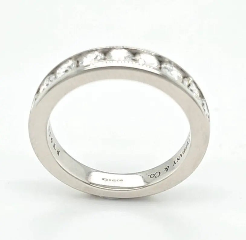 Pre-Owned Tiffany & Co. Diamond Half Eternity Ring in Platinum Chloe's Jewellers
