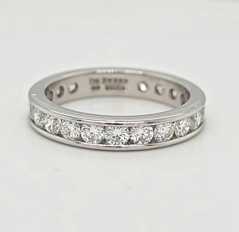 Pre-Owned | De Beers Diamond Full Eternity Ring in Platinum Chloe's Jewellers