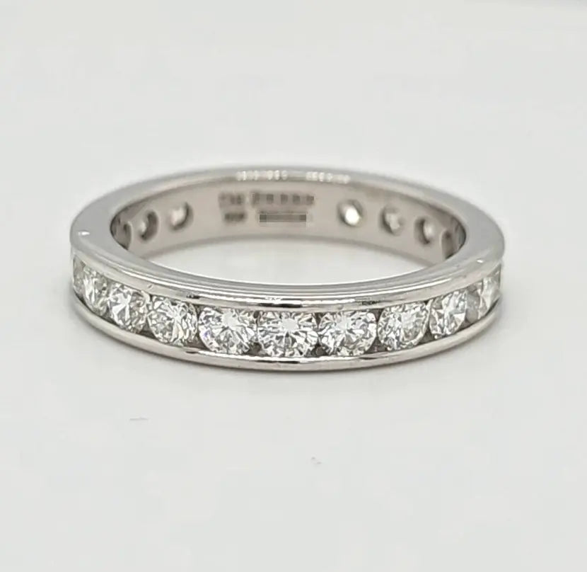 Pre-Owned | De Beers Diamond Full Eternity Ring in Platinum Chloe's Jewellers