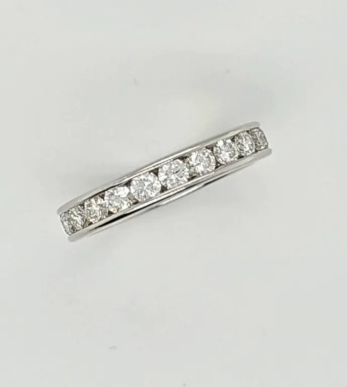 Pre-Owned | De Beers Diamond Full Eternity Ring in Platinum Chloe's Jewellers