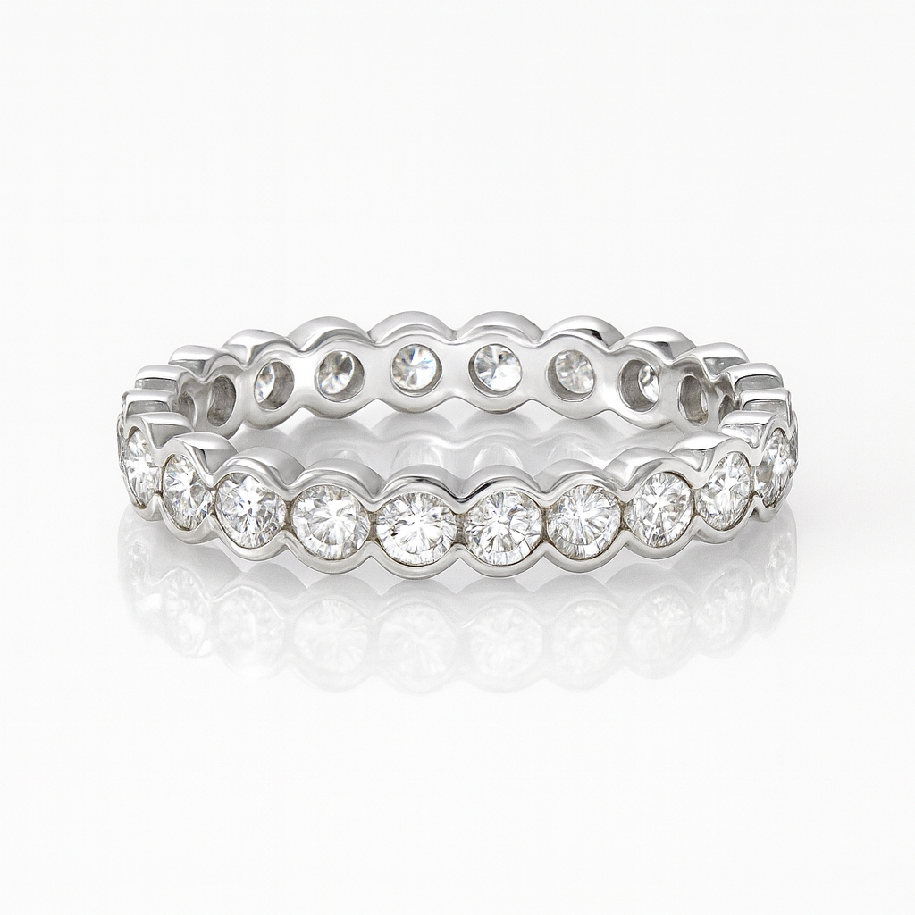Semi Rub Over Full Eternity Ring Chloe's Jewellers
