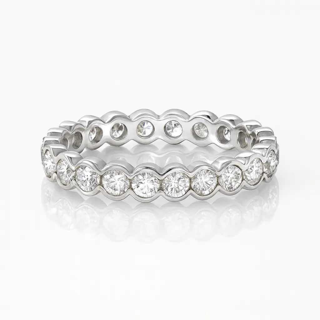 Semi Rub Over Full Eternity Ring Chloe's Jewellers
