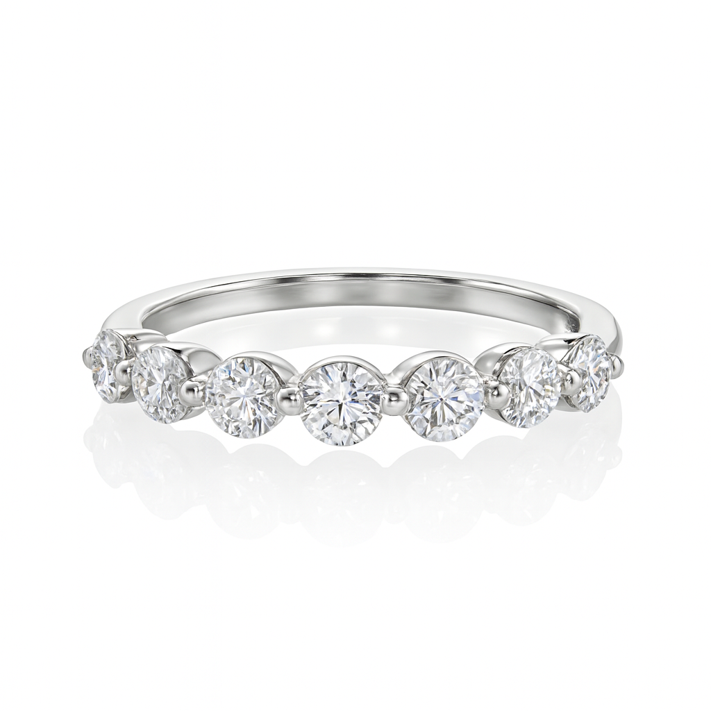 Shared Claw Half Eternity Ring Chloe's Jewellers