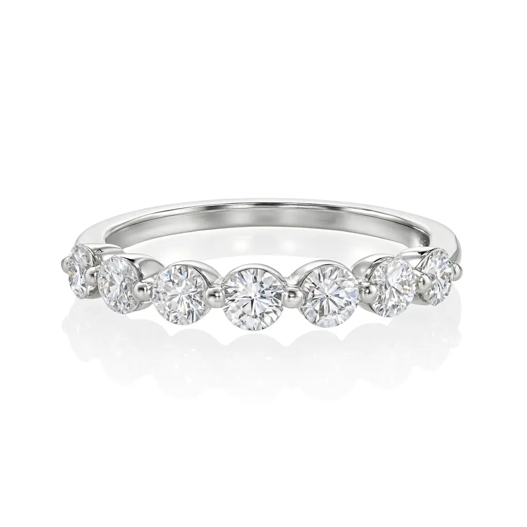 Shared Claw Half Eternity Ring Chloe's Jewellers