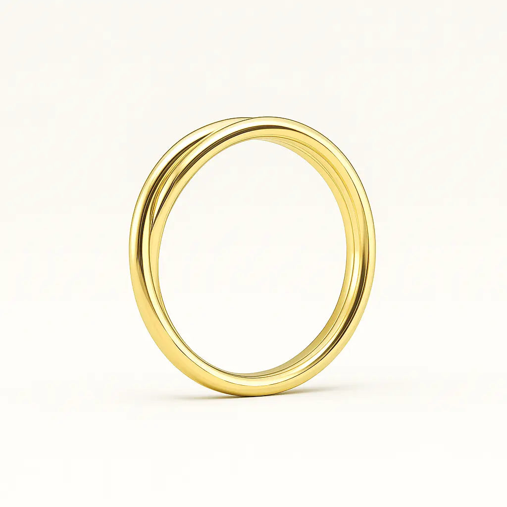 Twist Wedding Band 18k Gold Chloe's Jewellers