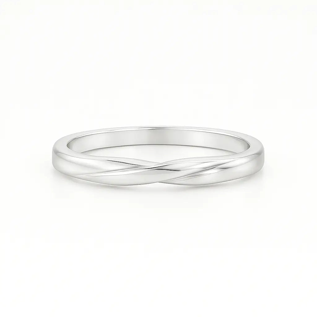 Twist Wedding Band Platinum Chloe's Jewellers