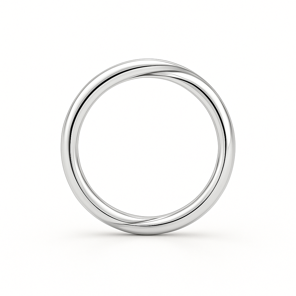 Twist Wedding Band Platinum