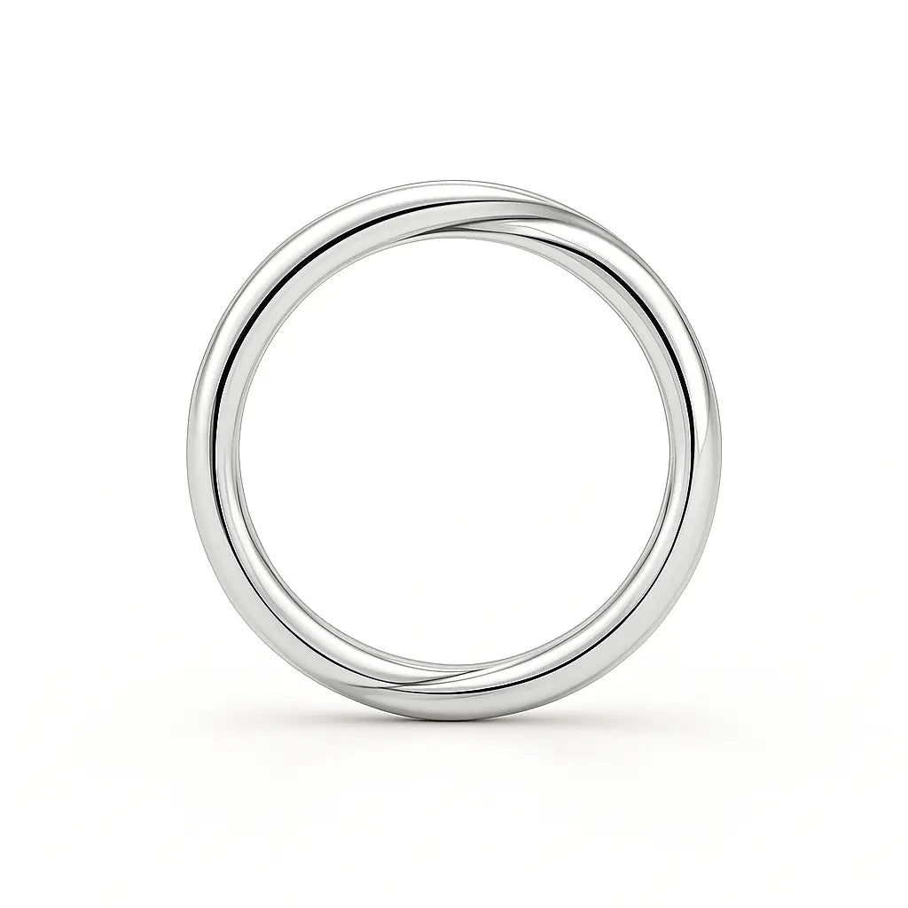 Twist Wedding Band Platinum Chloe's Jewellers