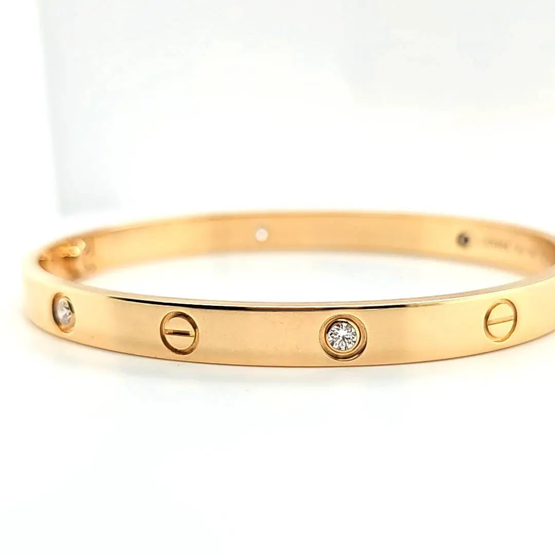 Pre-Owned Cartier Love Bracelet with 4 Round-Cut Diamonds Chloe's Jewellers