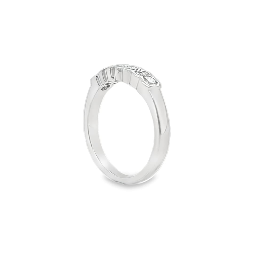 Semi Bezel Half Eternity Ring