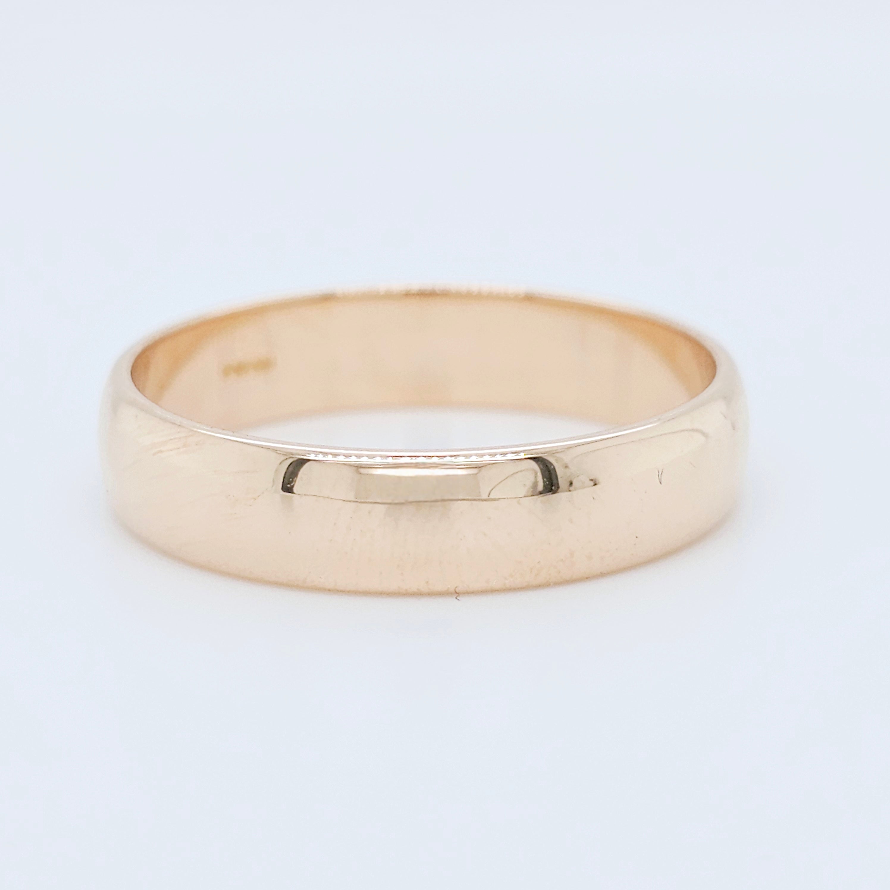 Male wedding bands | Best wedding rings | Men's gold band | Size - S | 5.00 mm Chloe's Jewellers