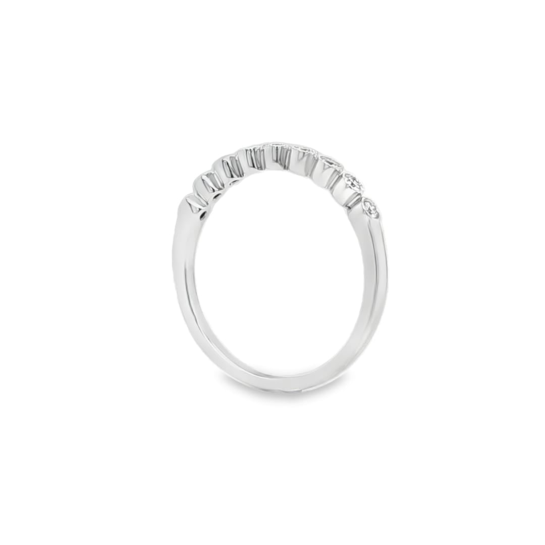 Rub Over Half Eternity Ring Chloe's Jewellers