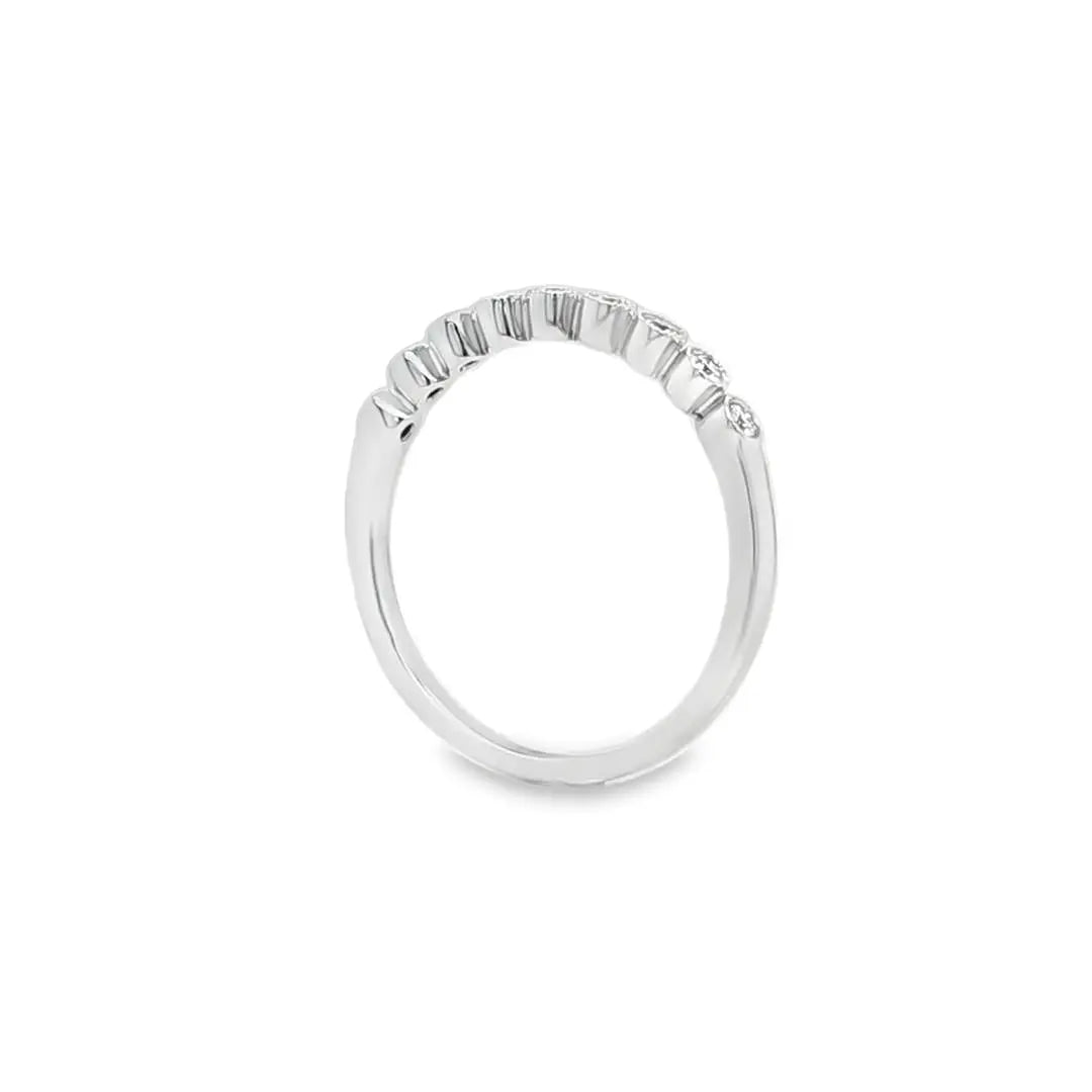 Rub Over Half Eternity Ring Chloe's Jewellers