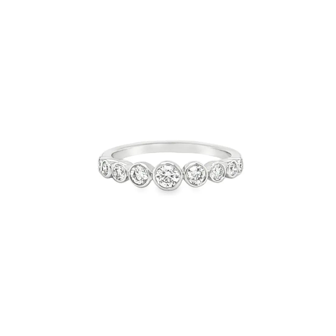 Graduated Rub Over Half Eternity Chloe's Jewellers