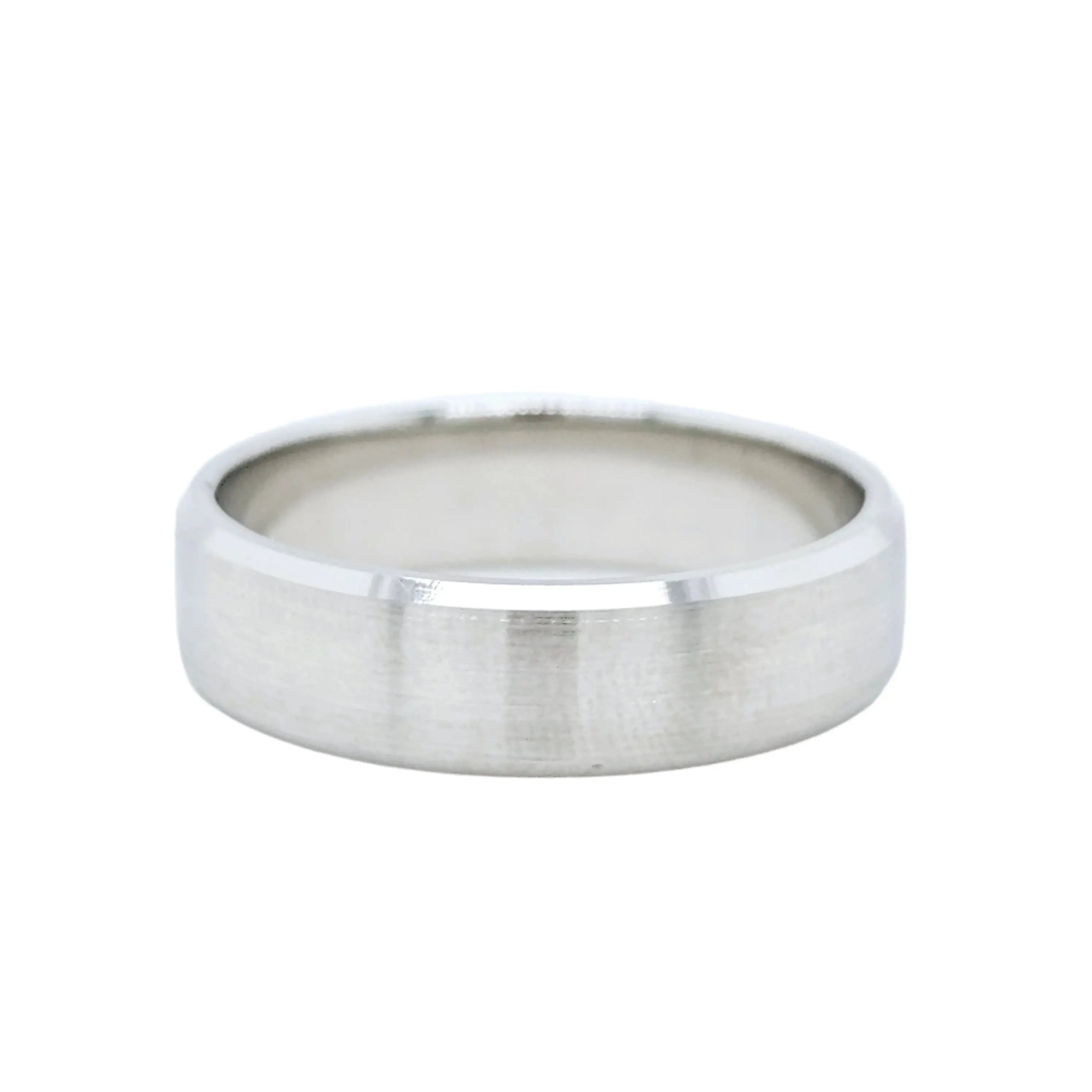 Men's wedding band | Platinum wedding bands | Size - U | 6.00 mm Chloe's Jewellers