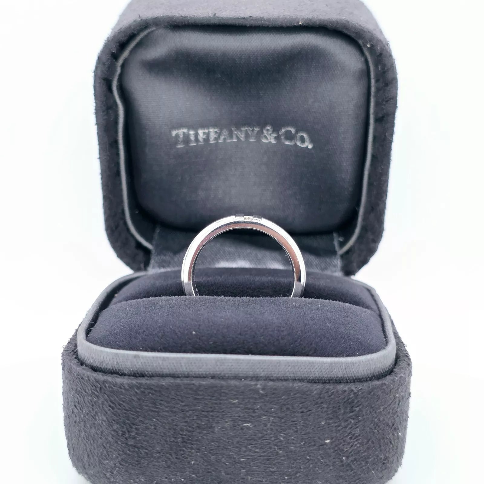 Tiffany & Co. Tiffany T Narrow Pave Diamond Ring, 4.5mm,18ct White Gold, Size I