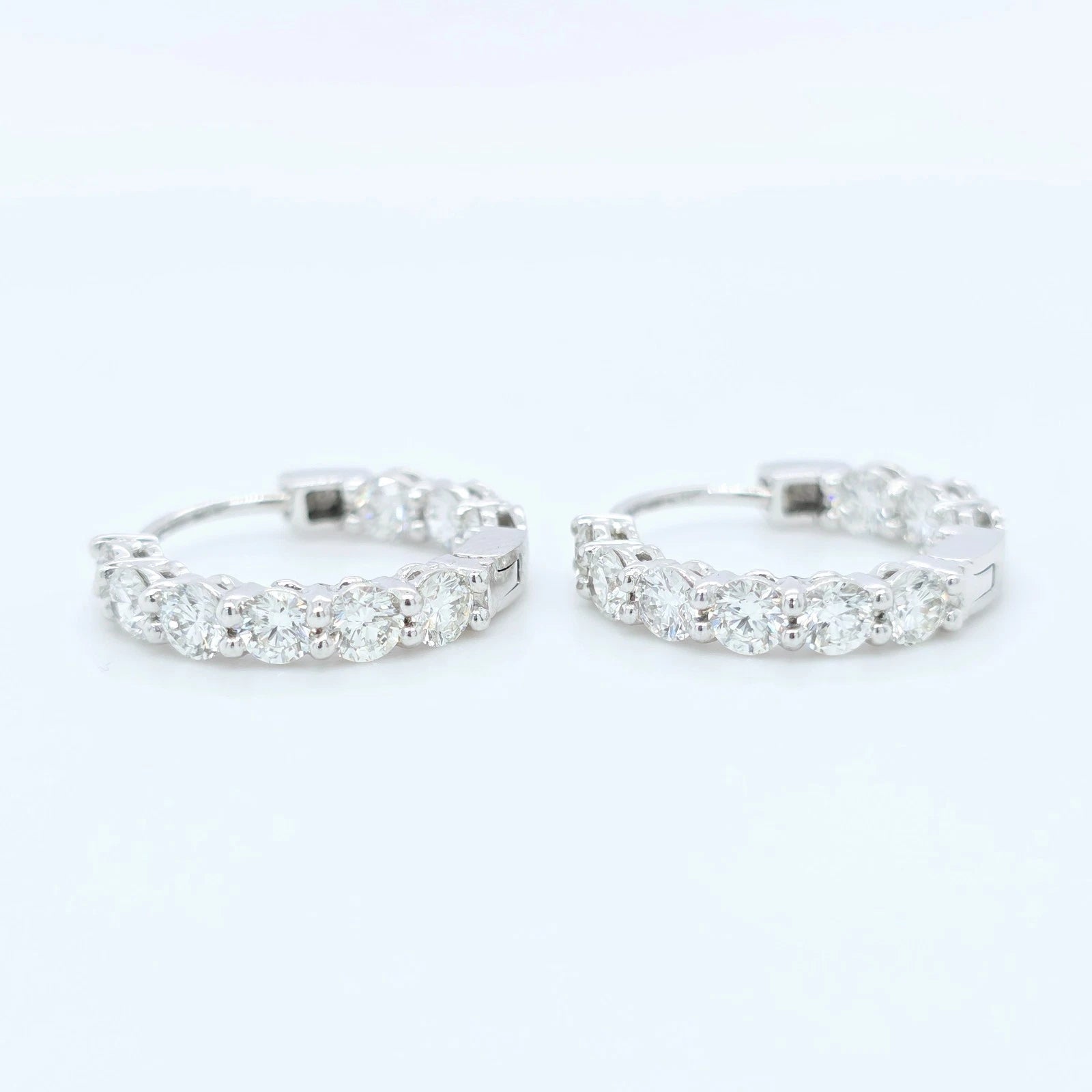 Tiffany & Co. Platinum 1.53ct Diamond Inside-Out Hoop Earrings