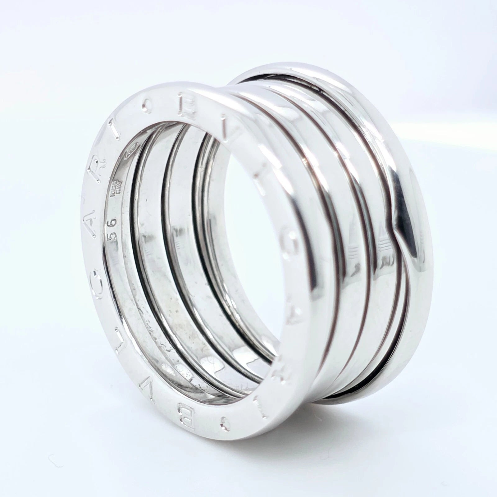 Bvlgari B.zero1 Five-Band Ring, 18ct White Gold, Size 56 Chloe's Jewellers