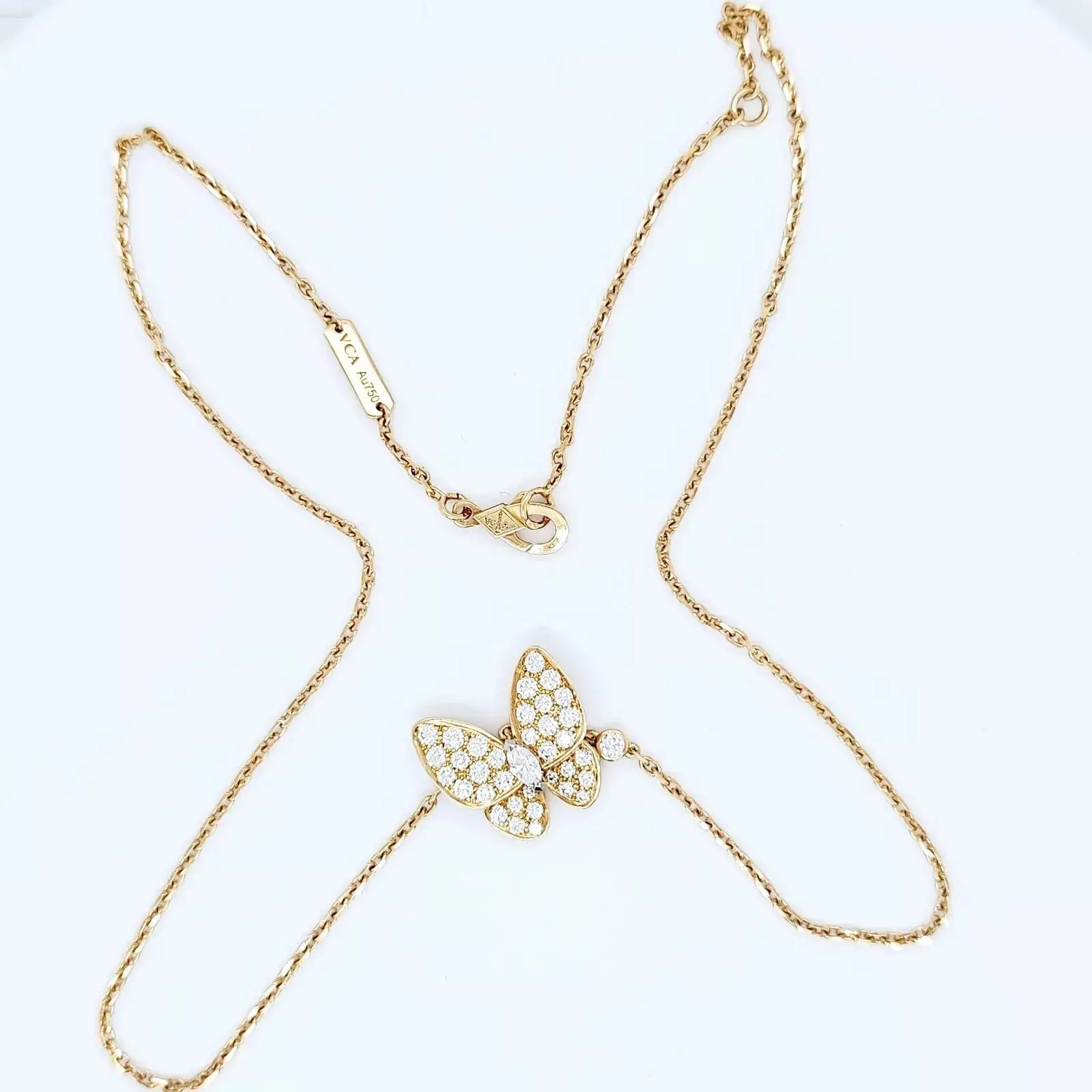 Van Cleef & Arpels Two Butterfly Necklace Chloe's Jewellers