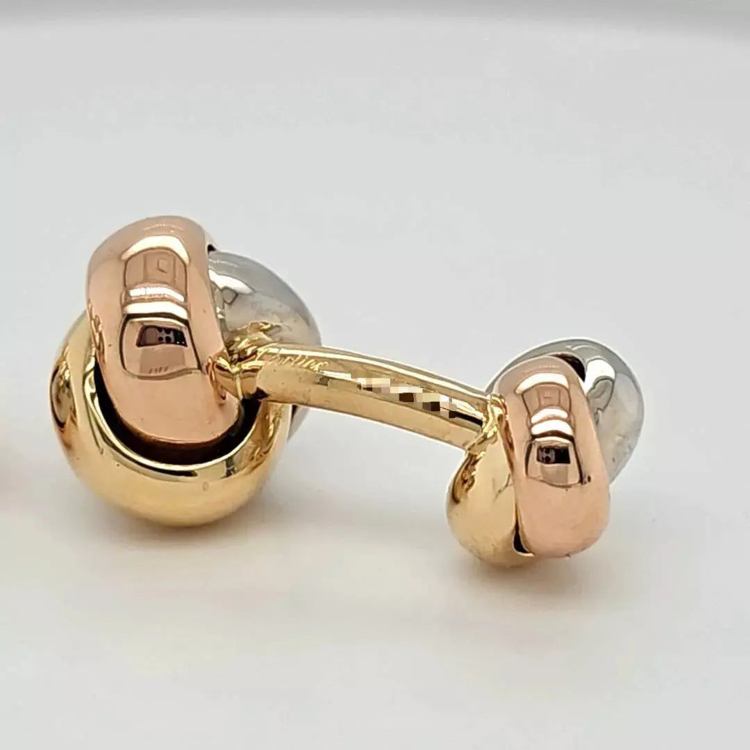 Cartier Vintage Cartier Trinity Cufflinks, 18ct Yellow, White And Rose Gold Chloe's Jewellers
