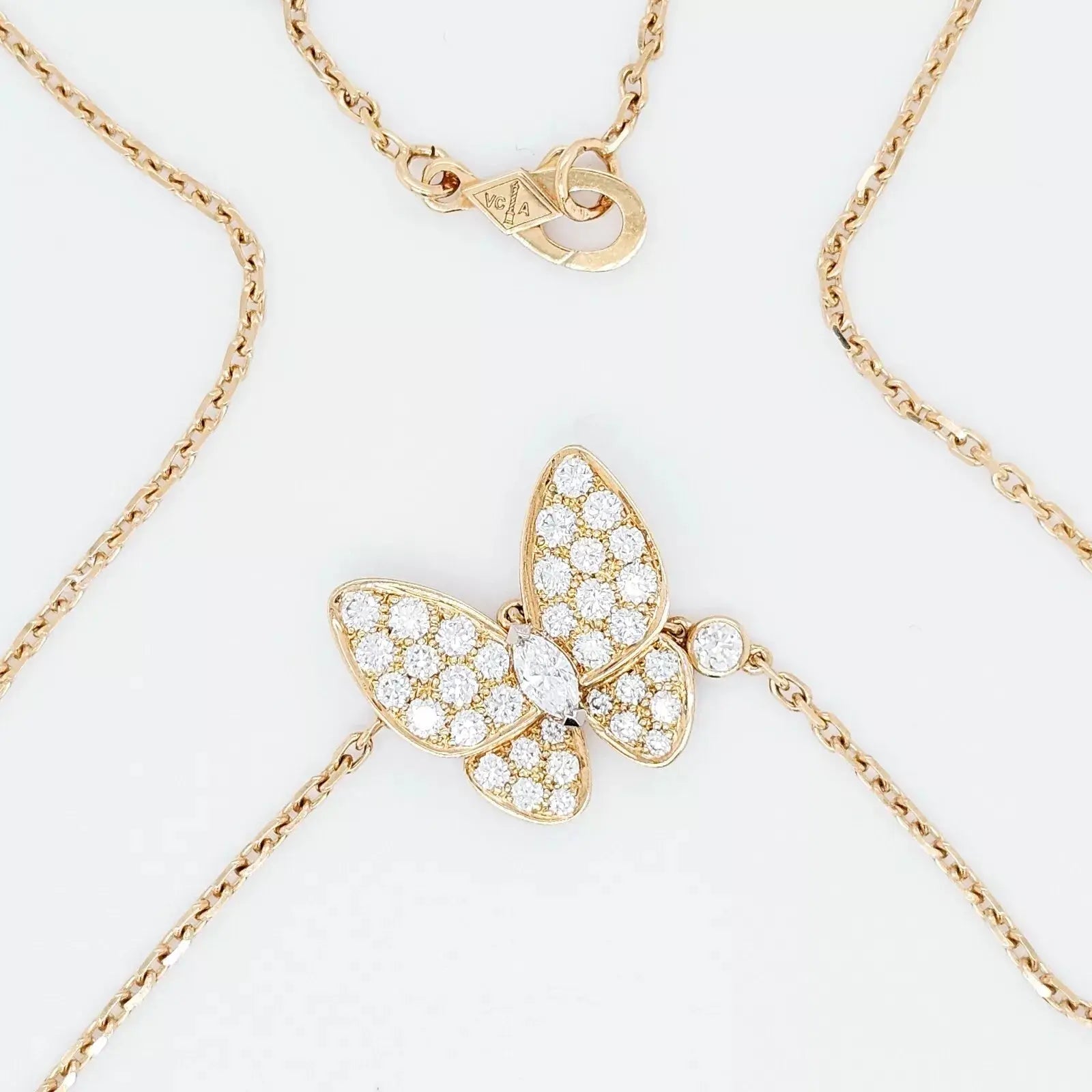 Van Cleef & Arpels Two Butterfly Necklace Chloe's Jewellers