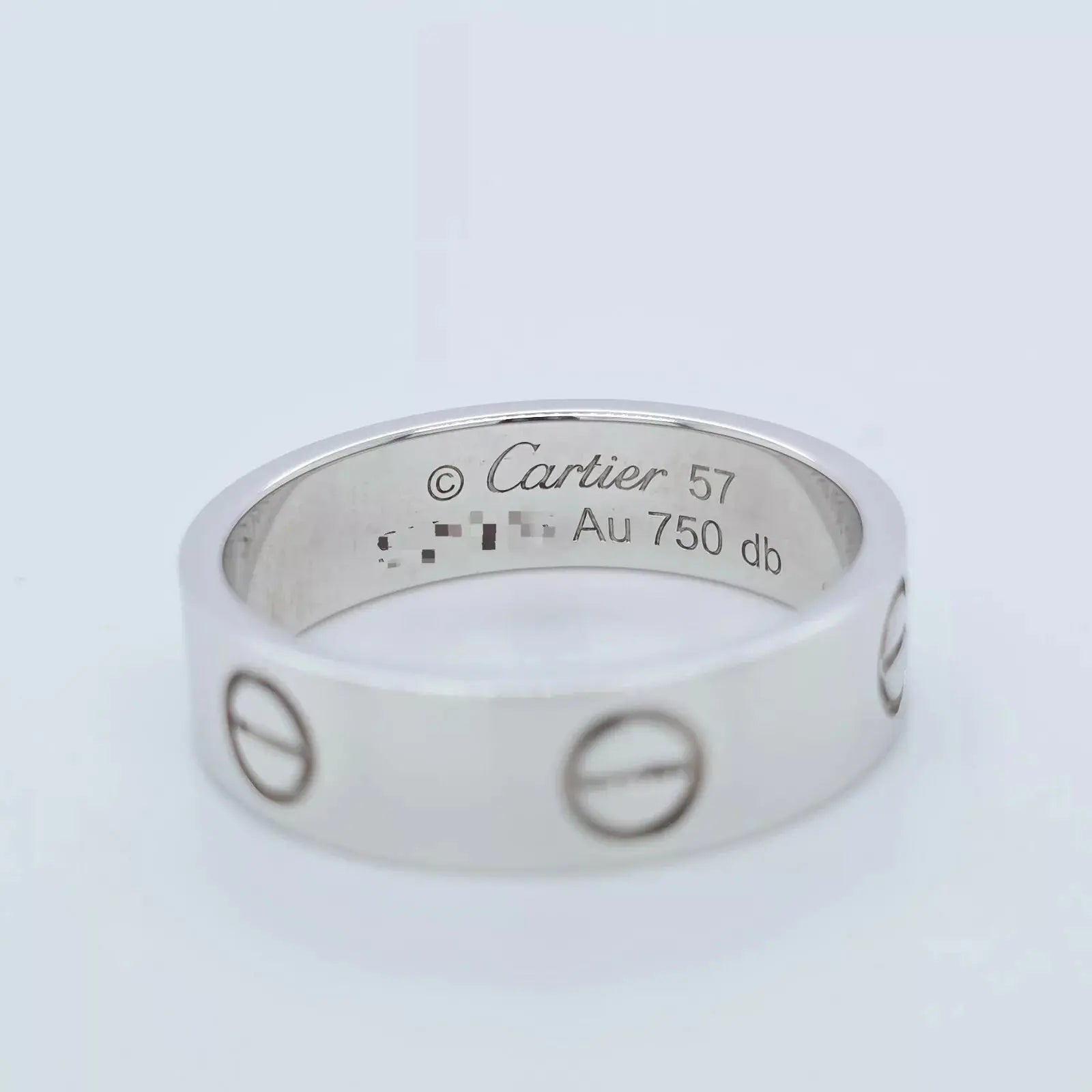 Cartier Love Ring, 18ct White Gold, Size 57 Chloe's Jewellers