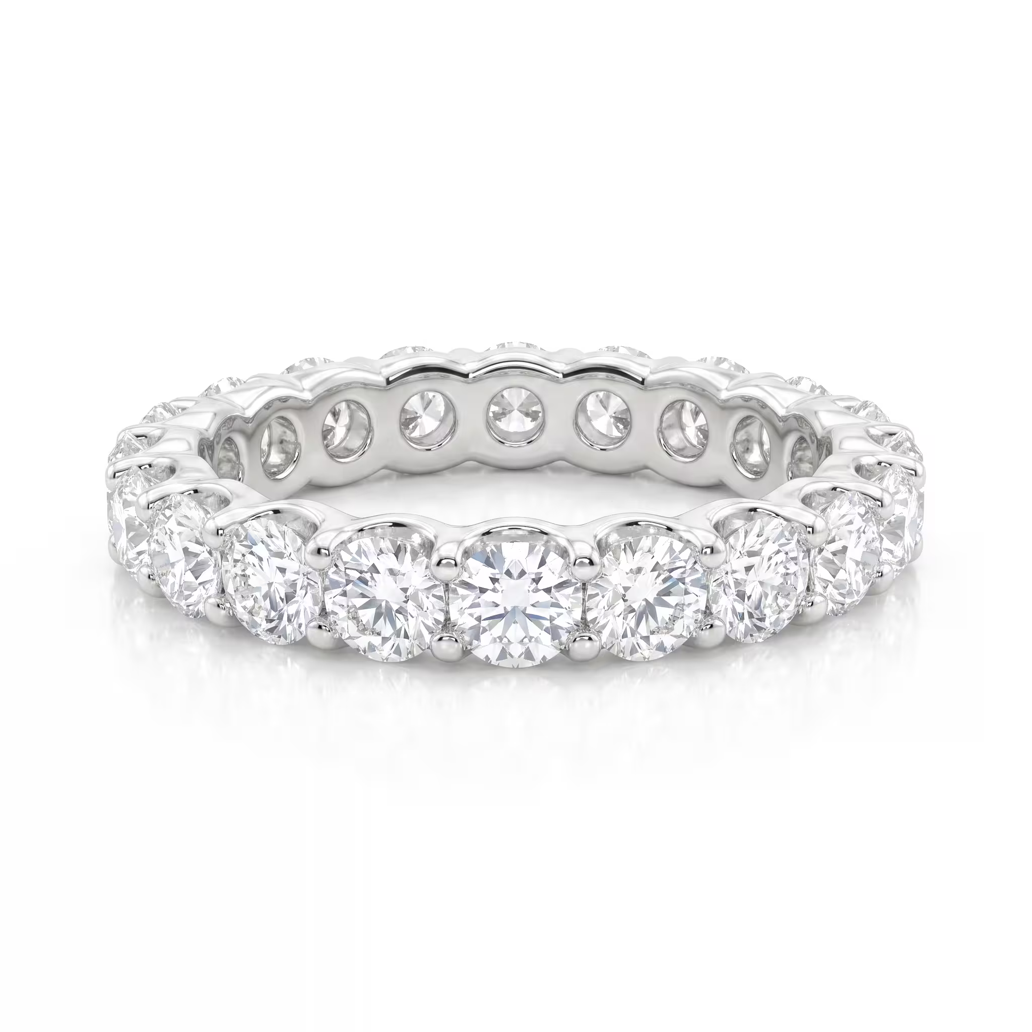 1.50ct Round Natural Diamonds Full Eternity Band