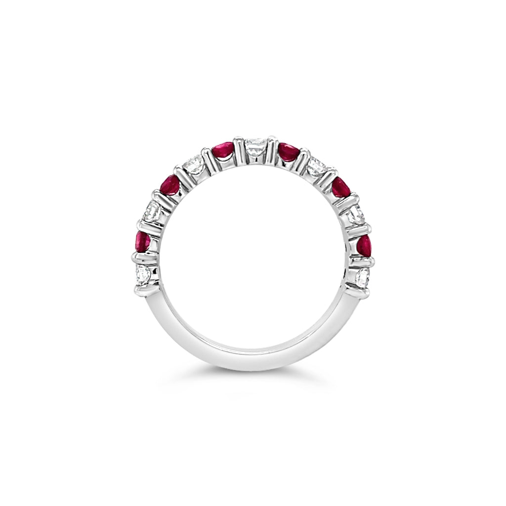 Ruby & Diamond Eternity Ring