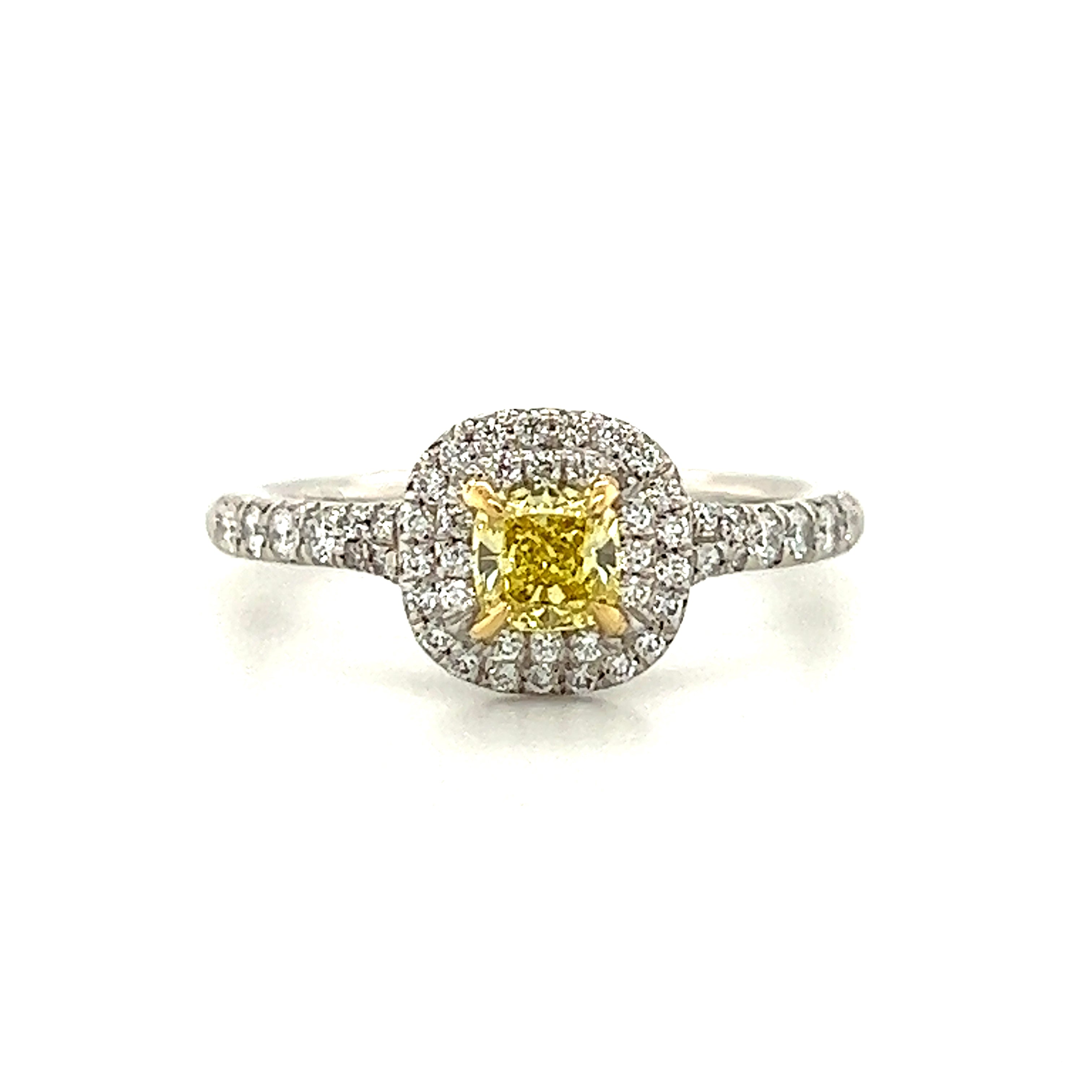 Pre-Owned | Tiffany Soleste Fancy Intense Yellow Diamond Ring