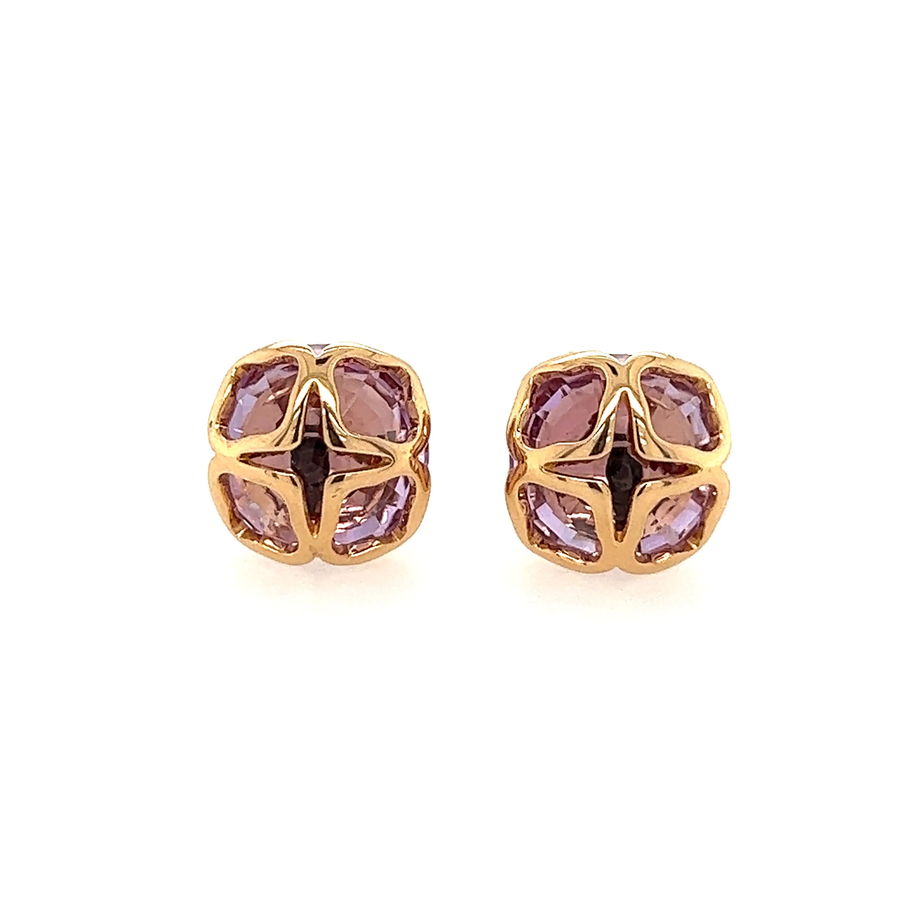 Pre-Owned Chopard Imperiale Amethyst Earrings – 18K Rose Gold Chloe's Jewellers