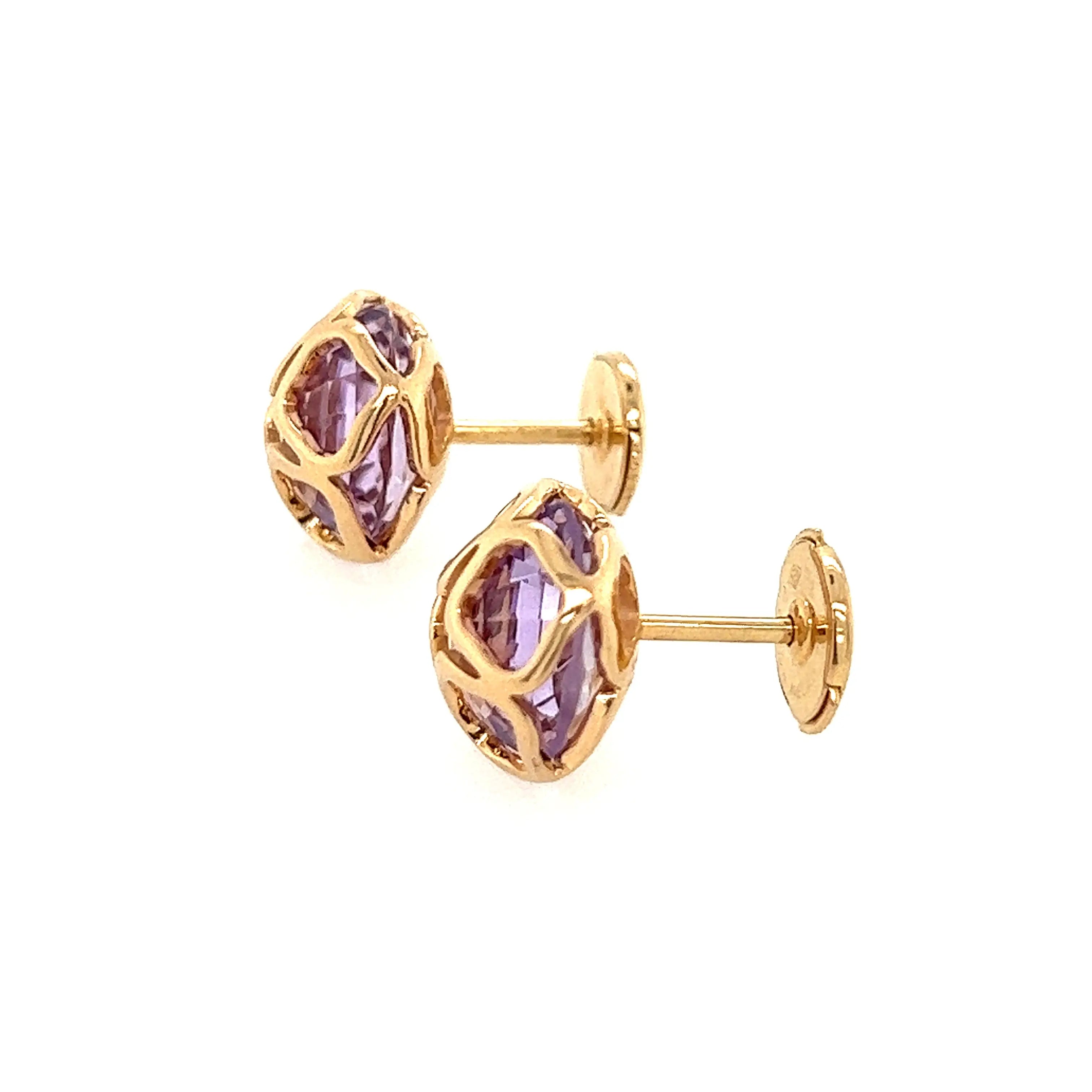 Pre-Owned Chopard Imperiale Amethyst Earrings – 18K Rose Gold Chloe's Jewellers