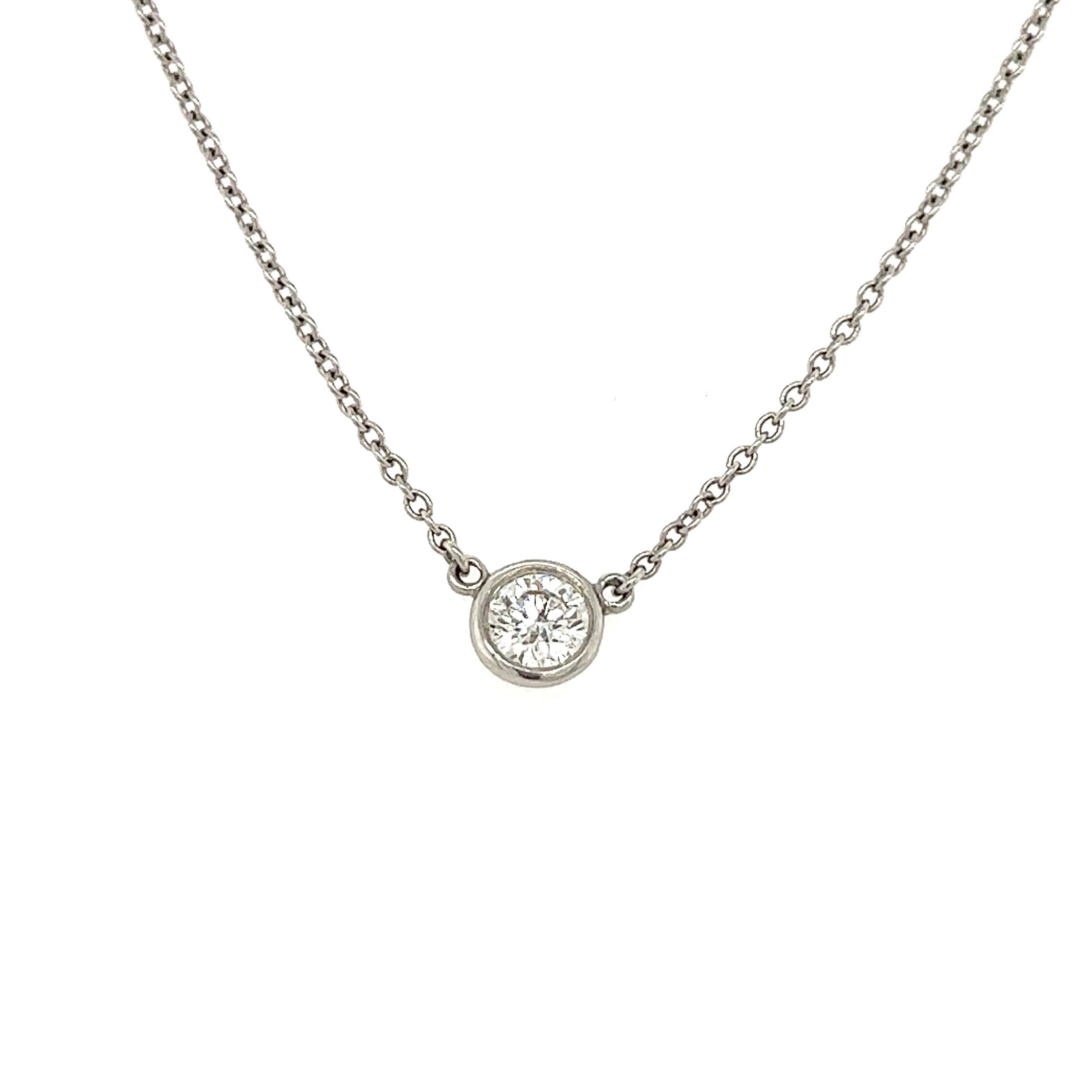 Pre-owned | Tiffany & Co. Elsa Peretti Platinum Pendant