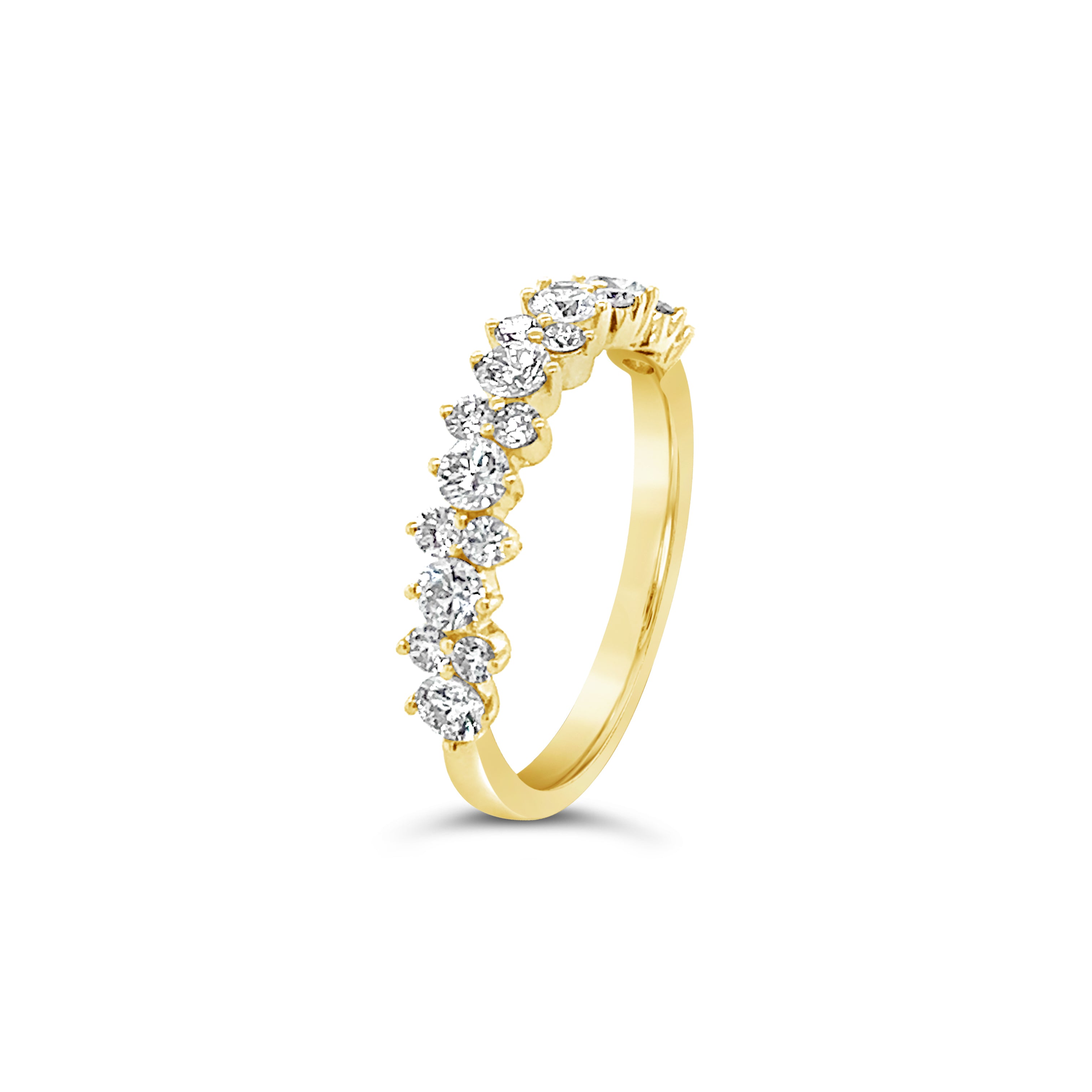 Round Diamonds Half Eternity Ring