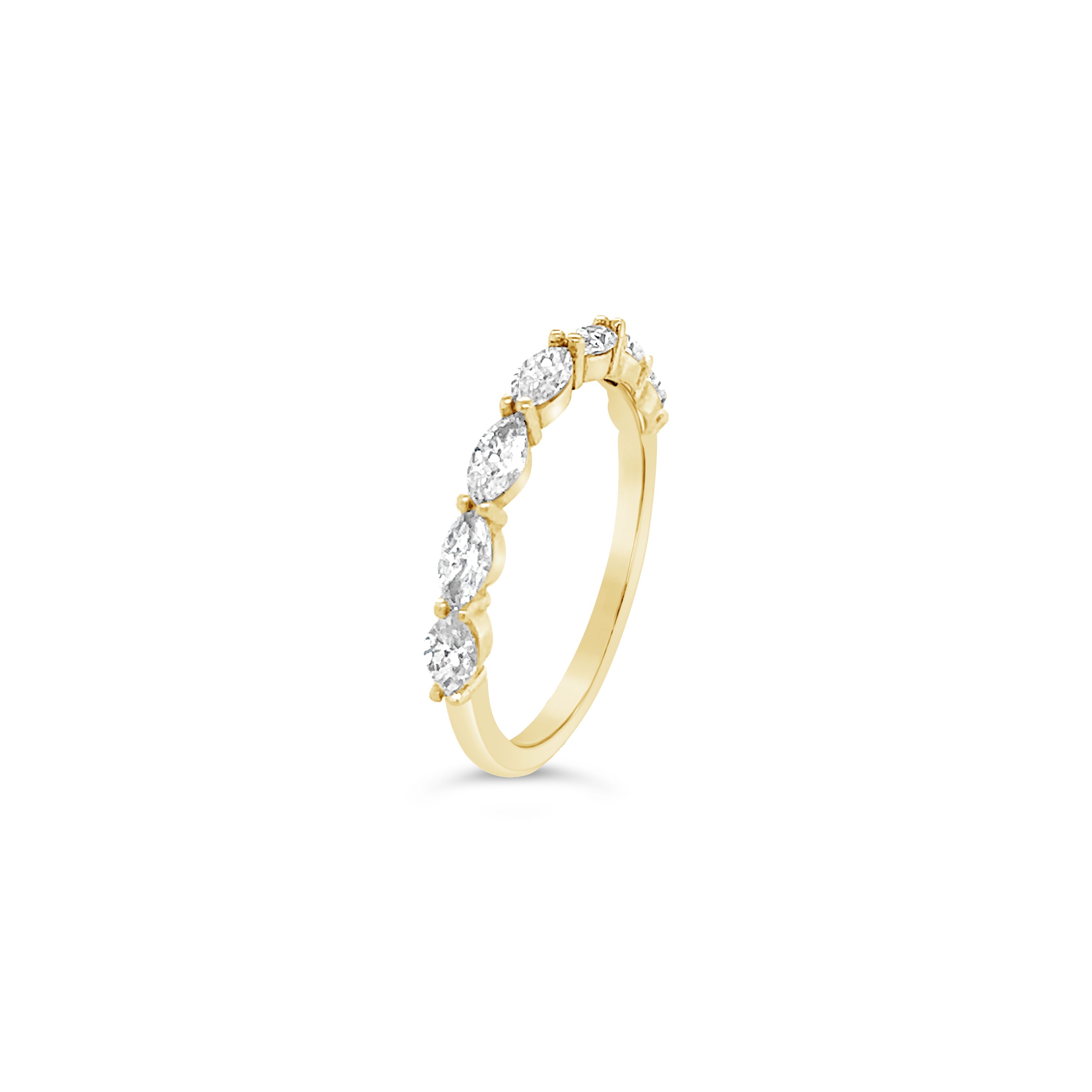Marquise Diamond Sideways Half Eternity Ring Chloe's Jewellers