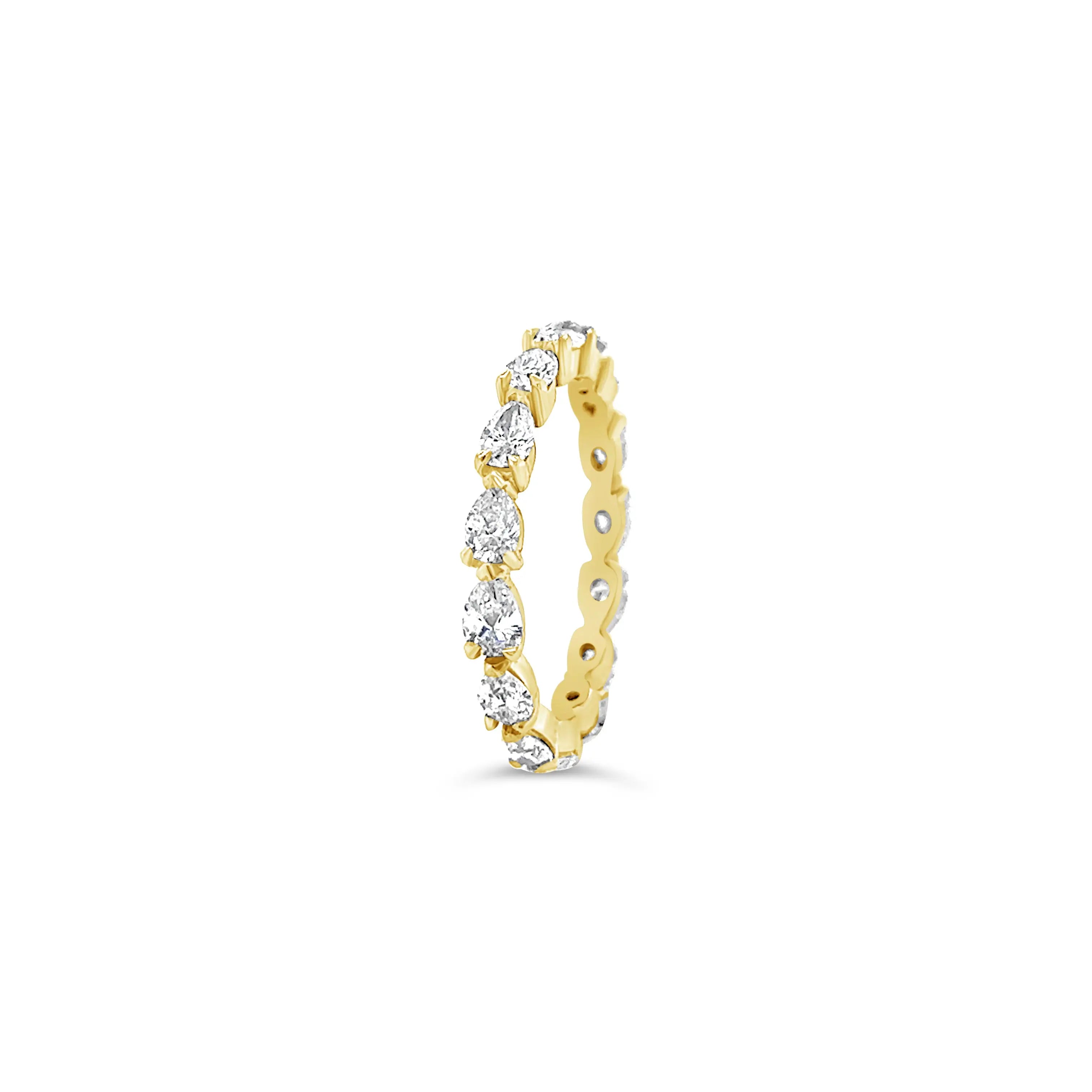 Pear Diamonds Full Eternity Ring Chloe's Jewellers