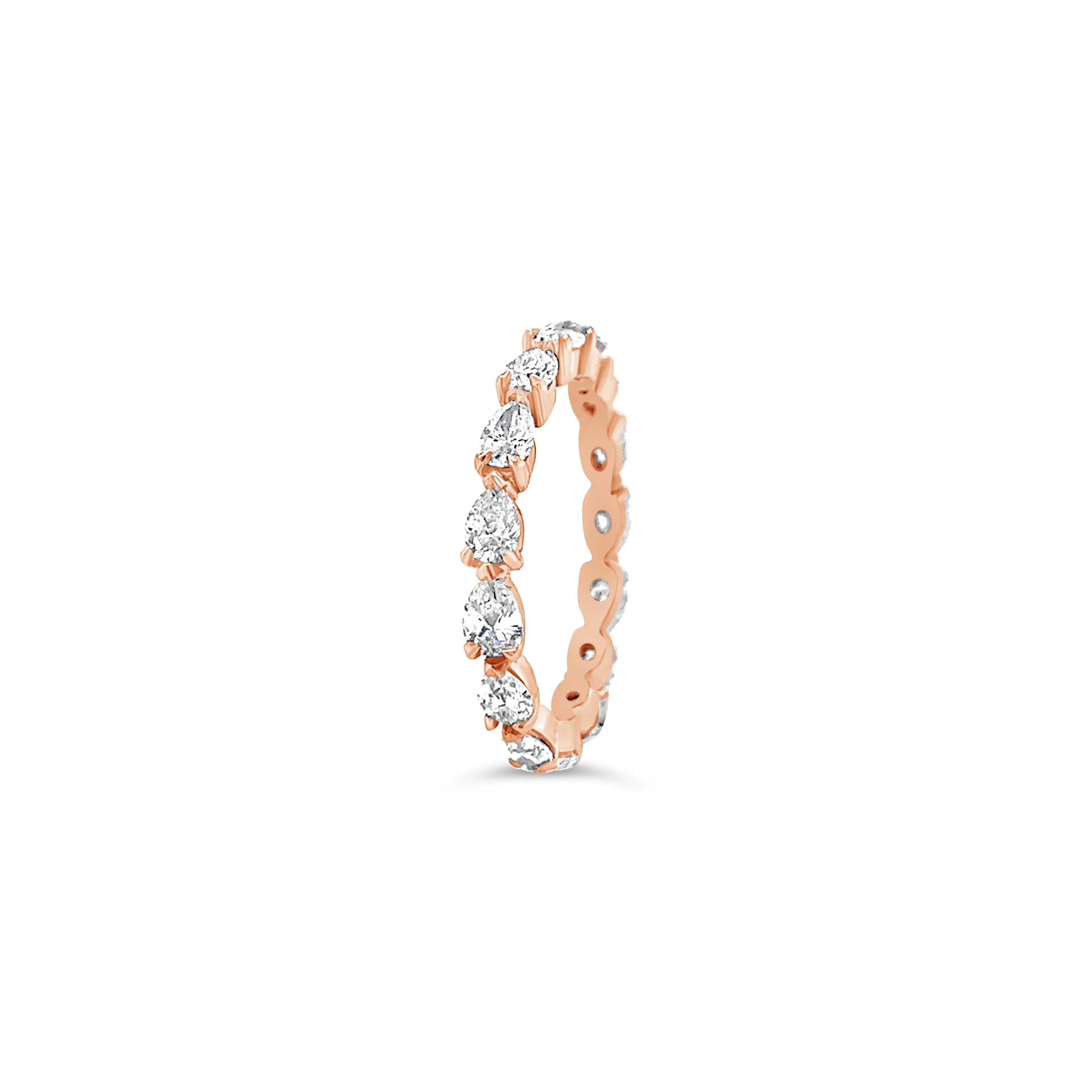 Pear Diamonds Full Eternity Ring Chloe's Jewellers