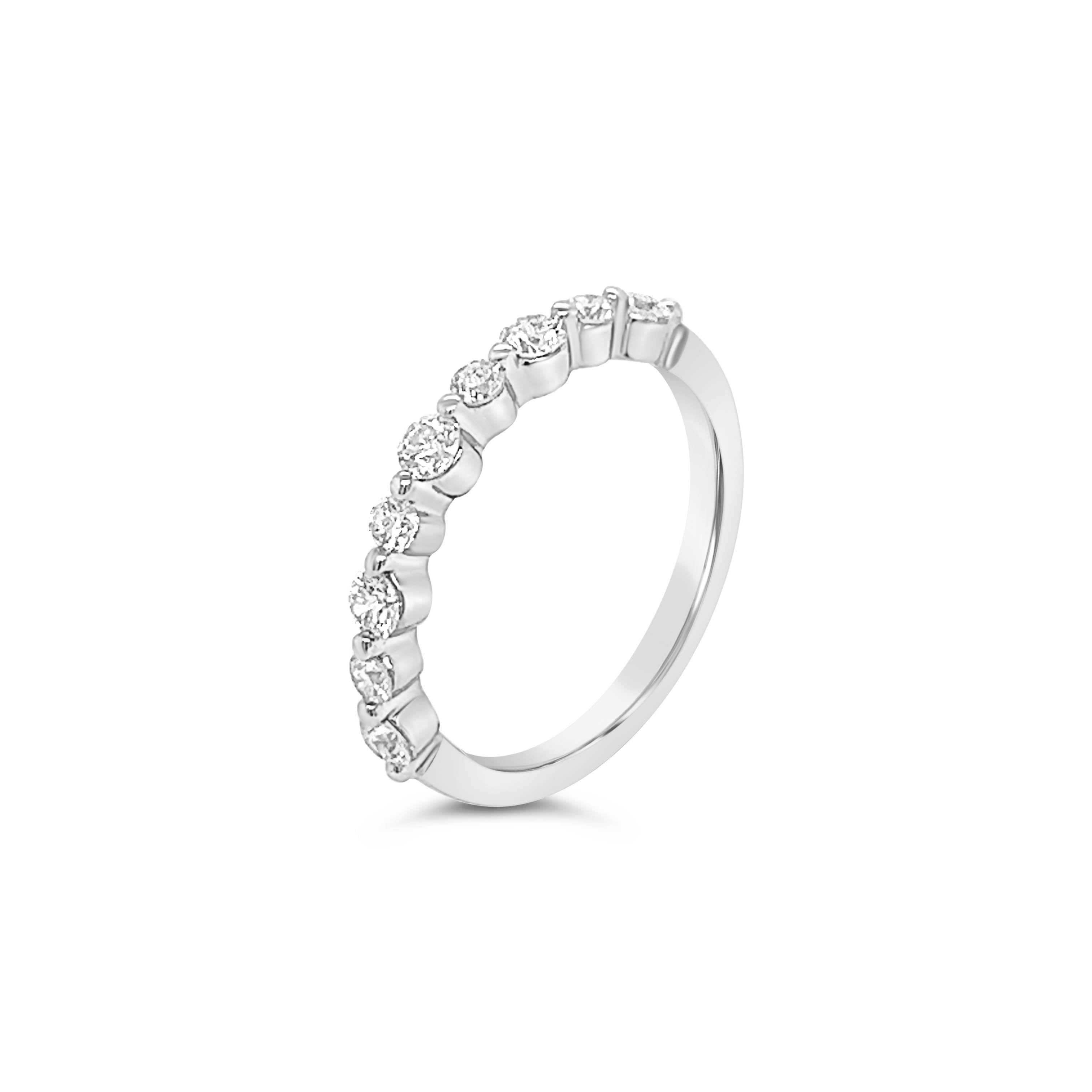 Single Claw Diamond Half Eternity Ring Chloe's Jewellers