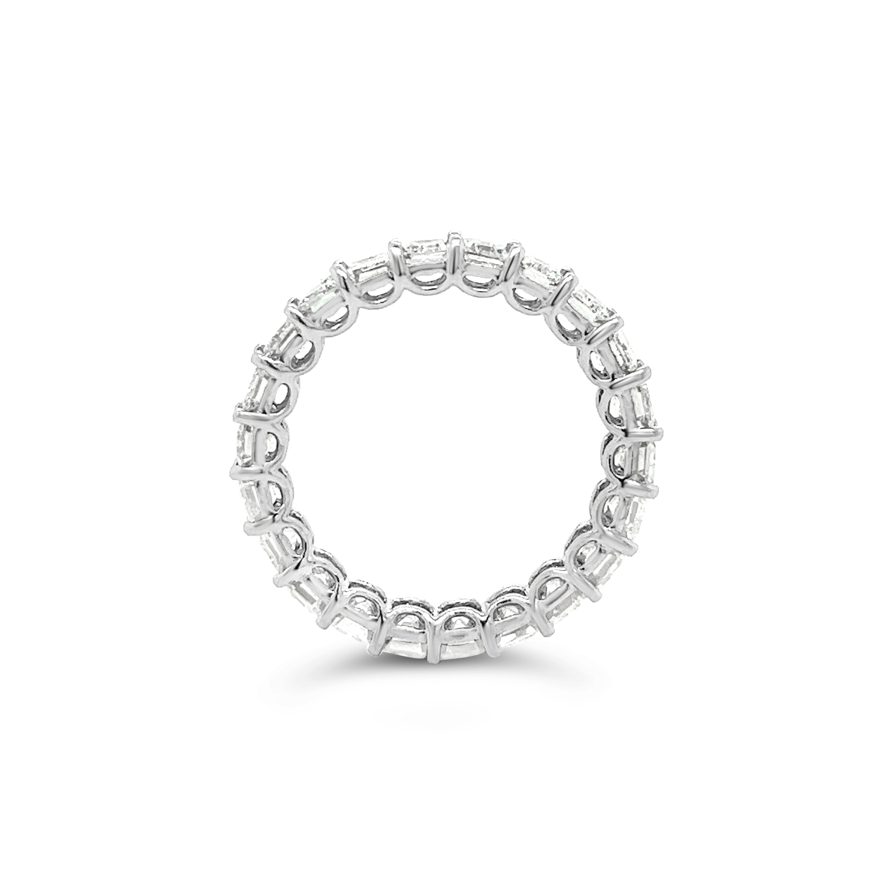 Emerald Diamond Full Eternity Ring Chloe's Jewellers