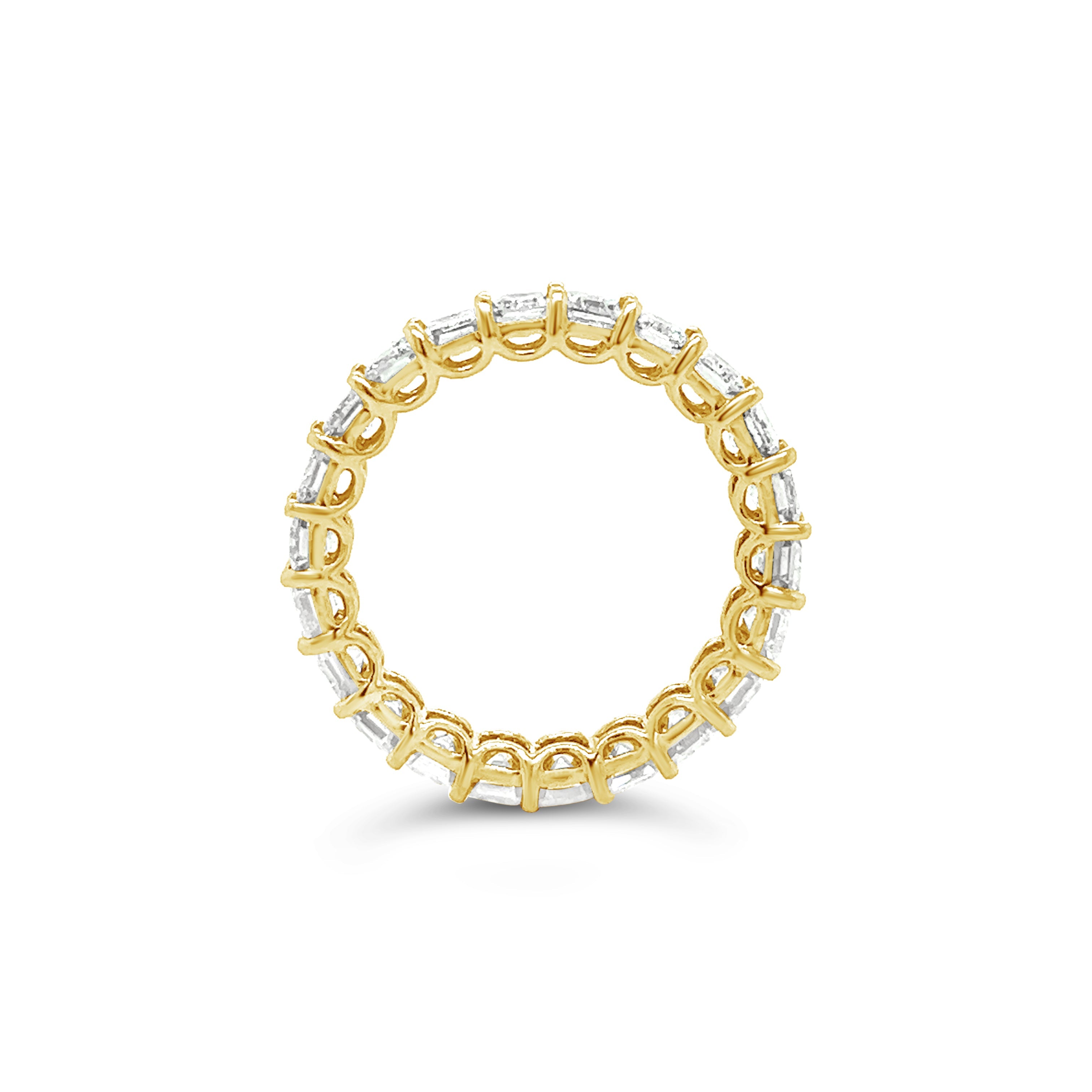 Emerald Diamond Full Eternity Ring Chloe's Jewellers