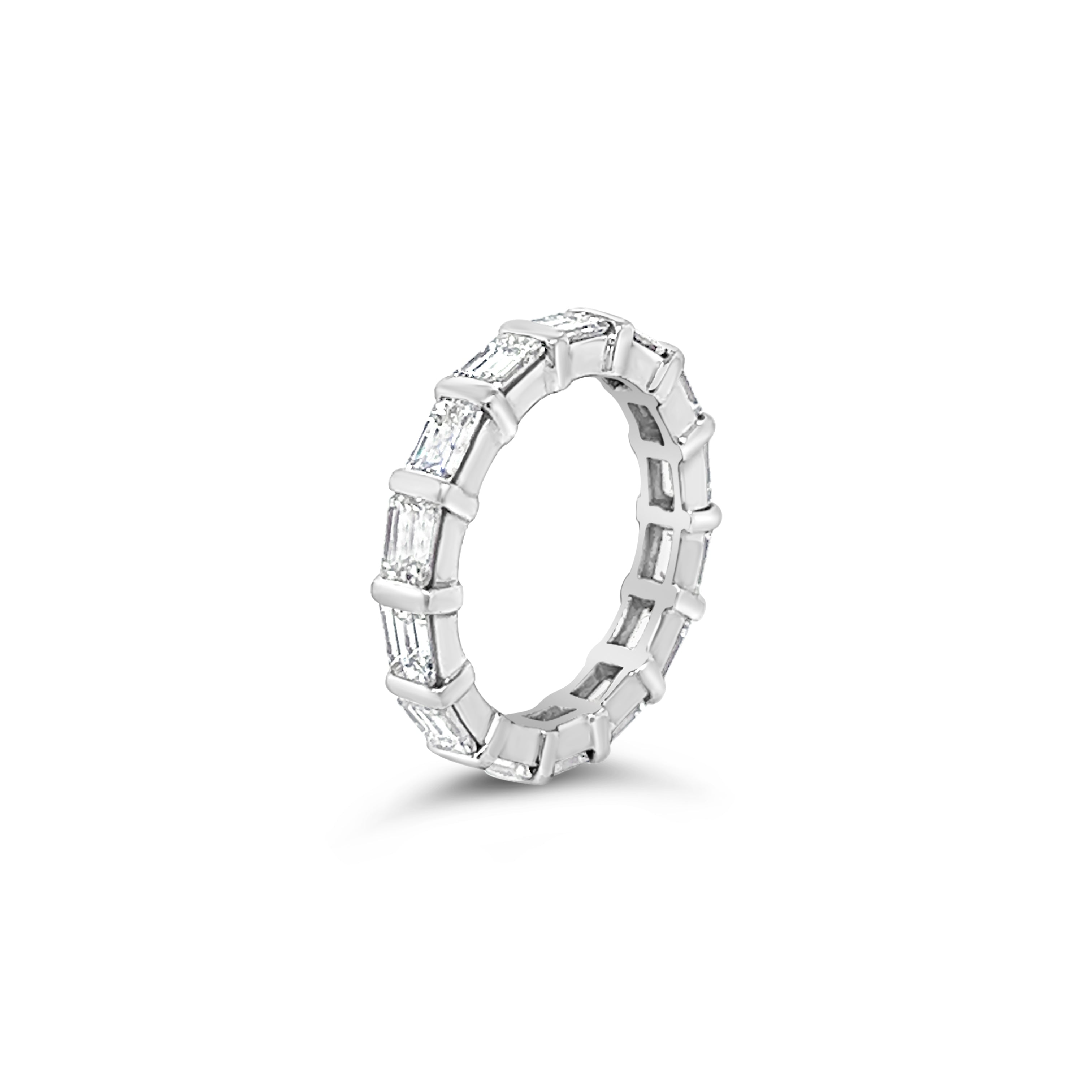 Horizontal Baguette Diamond Full Eternity Ring Chloe's Jewellers