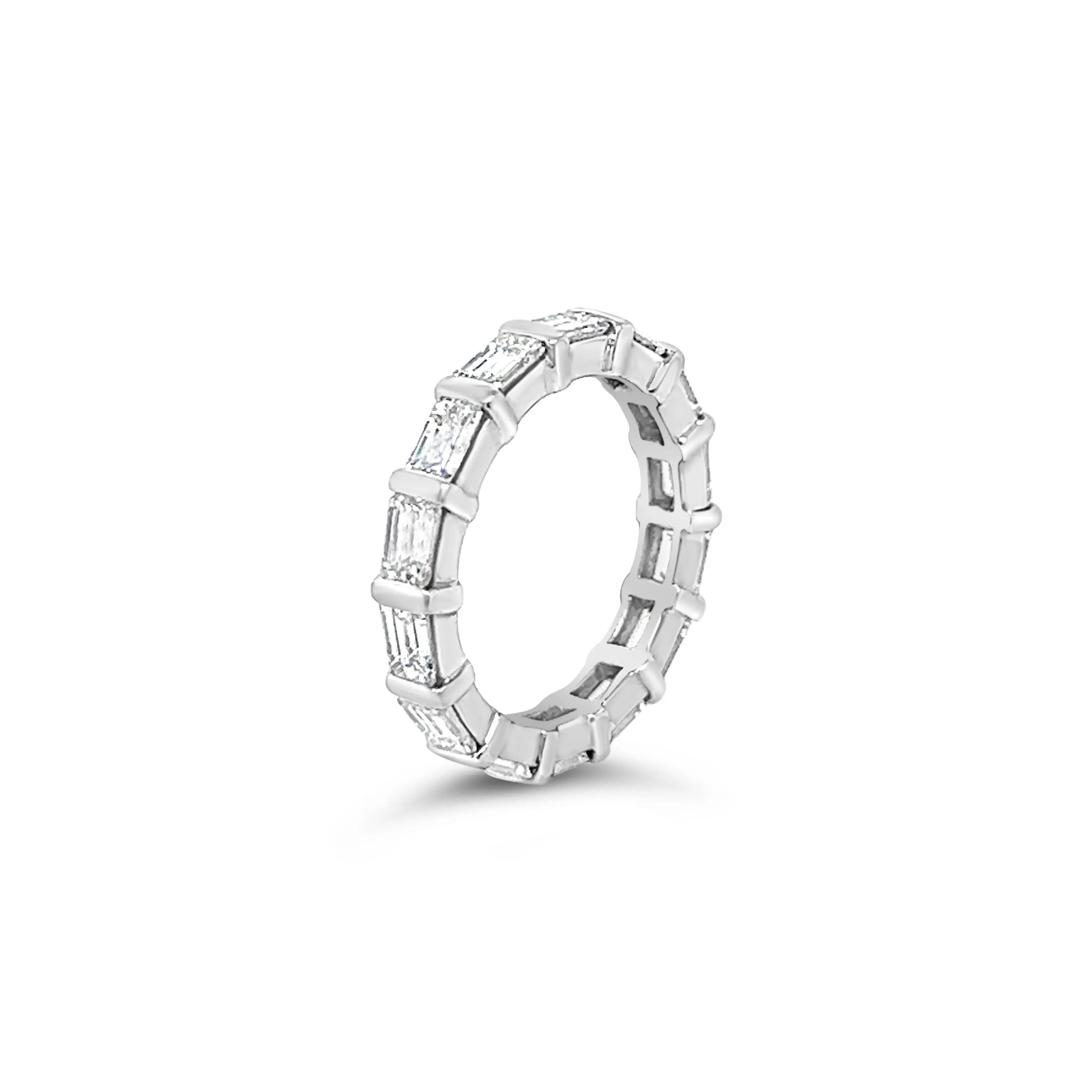 Horizontal Baguette Diamond Full Eternity Ring Chloe's Jewellers
